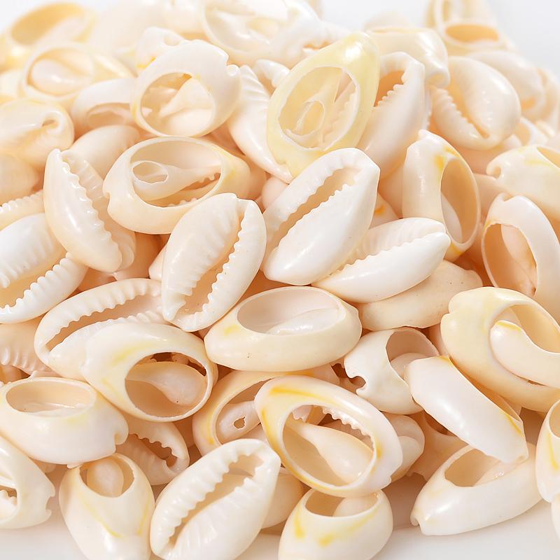 

50 шт. модные бусины из натуральных ракушек с отверстиями для изготовления ювелирных изделий, браслетов, ожерелий HMM 16-18mm