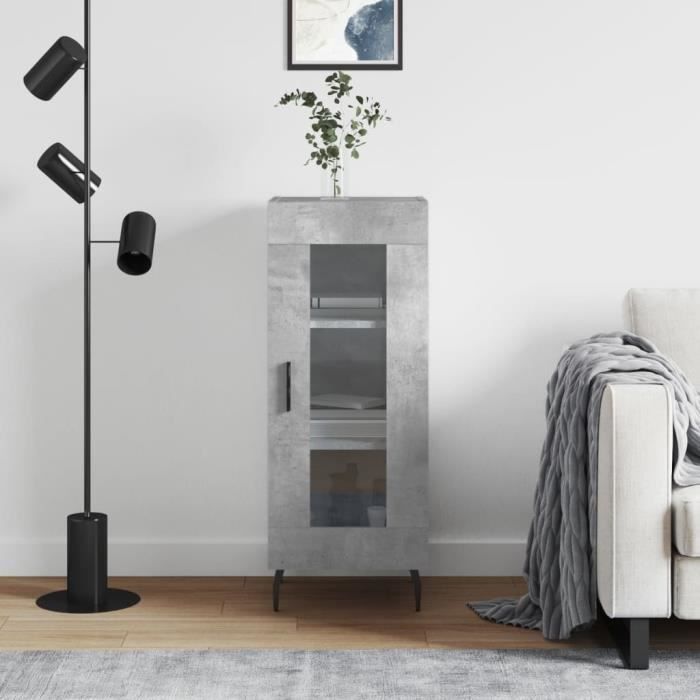 VidaXL Buffet Concrete Grey 34.5x34x90 Cm Engineered Wood 828816
