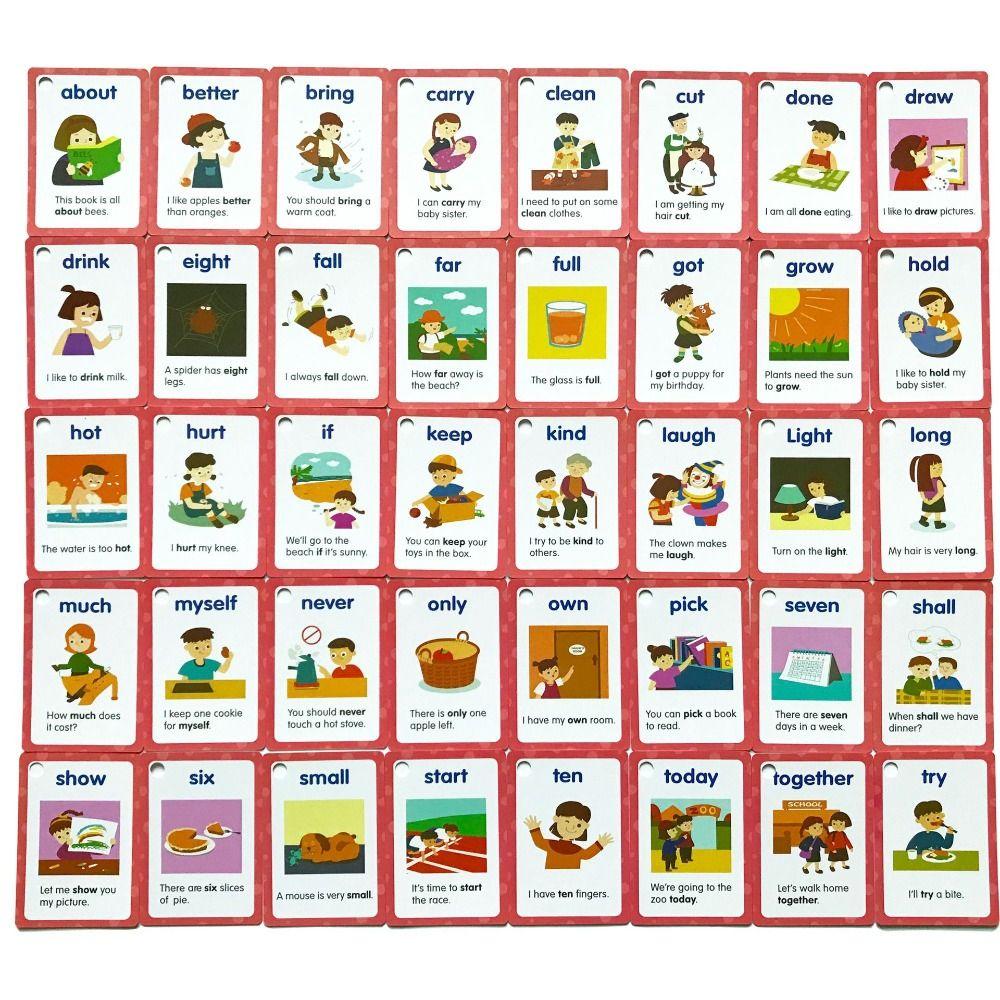 Word Recognition Cards Cards Sight Word Games Early Baby Flash Cards  Party Favor Gift