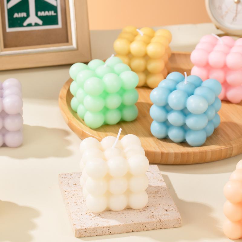 Styling Rubik's Cube Aromatherapy Candle Gift Box Premium Scent Home Ornaments Style Birthday Candle Creative Souvenir
