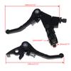 7/8" Universalus Motociklo Juodas Sankabos Stabdžio Rankenos Svirtis Su Laikikliu CRF KLX BBR Pit Dirt Bike Motokroso Dalys