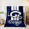 Los Angeles Rams Helmet Design Blanket Flannel Blanket for Bedroom, Living Room, Sofa, and Nap Sofas.