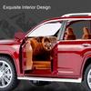 1:24 FJ Cruiser LC300 Car Model Toy Metal Diecast SUV Sound Light Rubber Tires Off-road Vehicle Models Simulation Boys Gifts