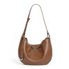Leather Crescent-shaped Bag for Fashionable and Casual Women Single-shoulder Dumpling Bag for Underarm Women