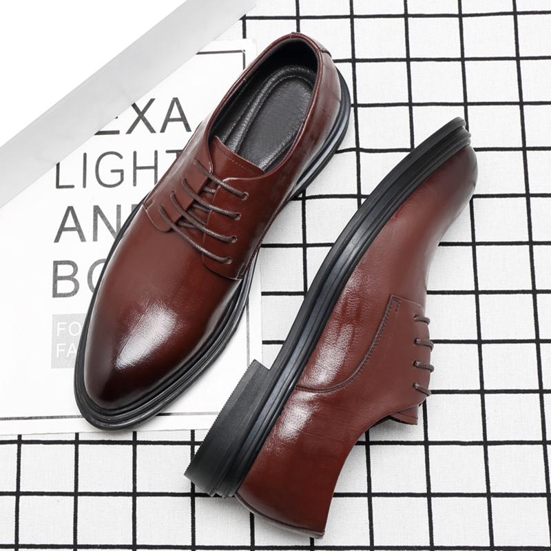Fashion Elevator Shoes Men Dress Shoes 3/6/8 Cm Men Formal Shoes Winter/Spring Classic Business Luxury Men Oxfords Footwear Suit Shoes