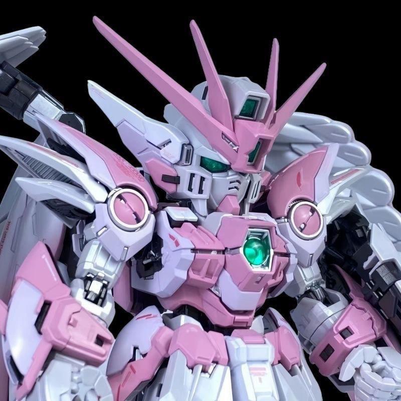 Nieuw MGSD Vleugel Kleurverloop Kersenbloesem Roze Montage Model Bouwpakket Actiefiguur Anime Merchandise Mecha Speelgoed Bureau Decoratie Jongenscadeau