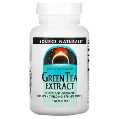 Extrait de Thé Vert, 500 mg, 120 Comprimés