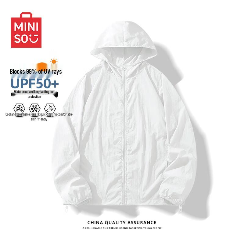 MINISO Men s Cool Feel UV Protection Hooded Jacket XL