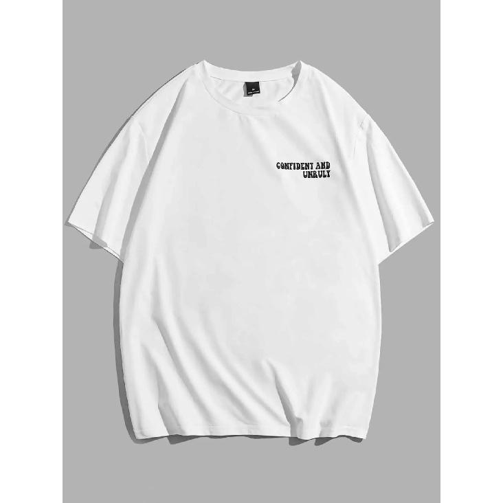 Confident And Unruly Attitude Determines Direction Men T Shirt Loose Summer Breathable Short Sleeve