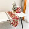Tassel Christmas Table Runner Printed Rectangle Table Cover Table Flag Knitted Cloth Xmas Desktop Decoration Table Decoration