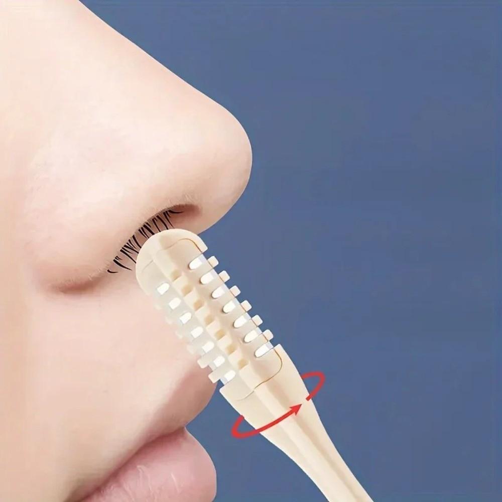 4pcs 360 Rotating Nose Ear Hair Trimmer Easy Clean Nose Hair Scissors New Nasal Clippers  Adult