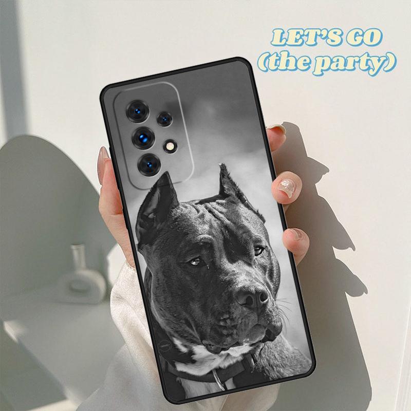 Pitbull Dog Phone Case For Samsung Galaxy A42 A31 A40 A51 A71 A32 A80 A91 A52 A72 A73 A20e A21S A50 A70 A11 A12 Cover