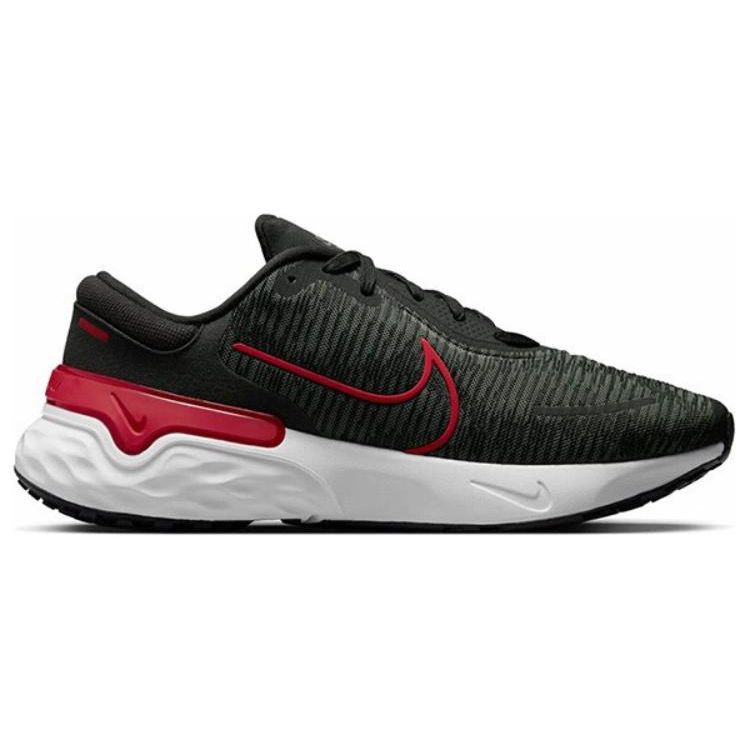 Nike Renew Run 4 Men Black Iron Grey White University Red DR2677-003
