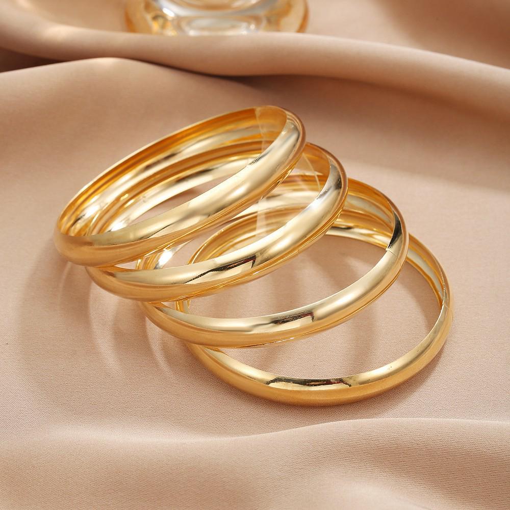 Bohemian-Style 12-Piece Multi-Layer Alloy Bracelet Set for Women