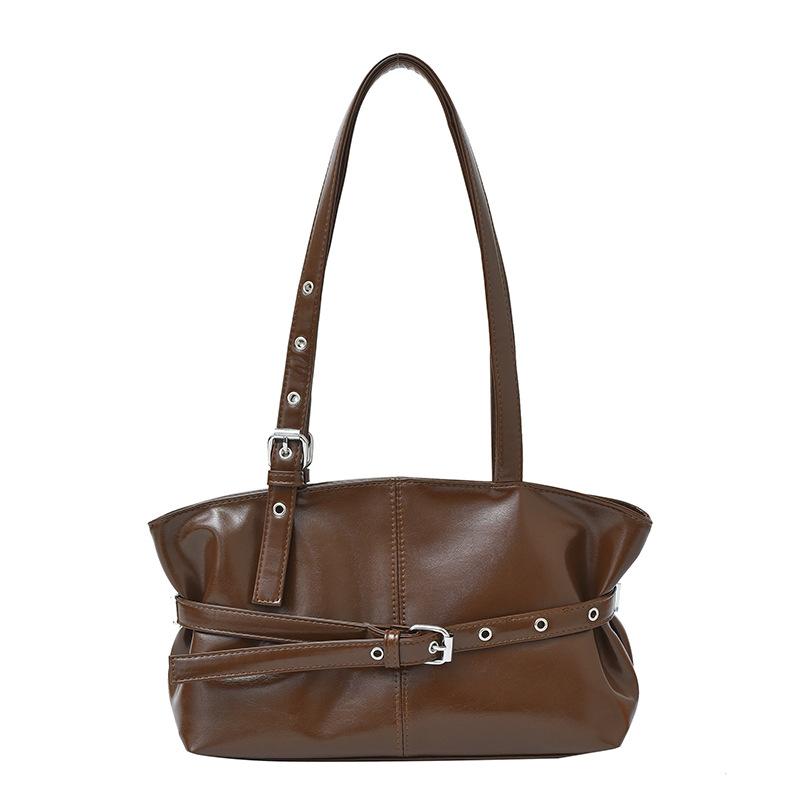 Large-capacity retro bag women's autumn and winter versatile 2025 new casual shoulder messenger bag commuter tote bag