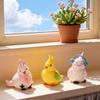 Parrot Figurines Mini Parrot Decors Waterproof Toy Playsets Miniature Doll Garden Figurines Cake Toppers Parties Favor
