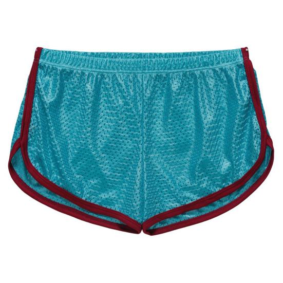 Men Underwear Solid Color U Convex Low Waist Elastic Breathable Underpants Loose Mesh Boxers Panties Casual Sport Shorts for Indoor
