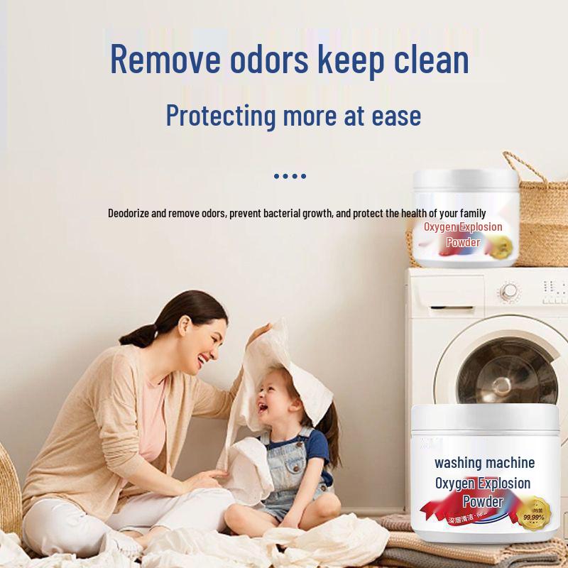 Newcomer Exclusive: 3-Pack Washing Machine Oxygen Cleaner - Powerful Descaling and Sterilizing Agent