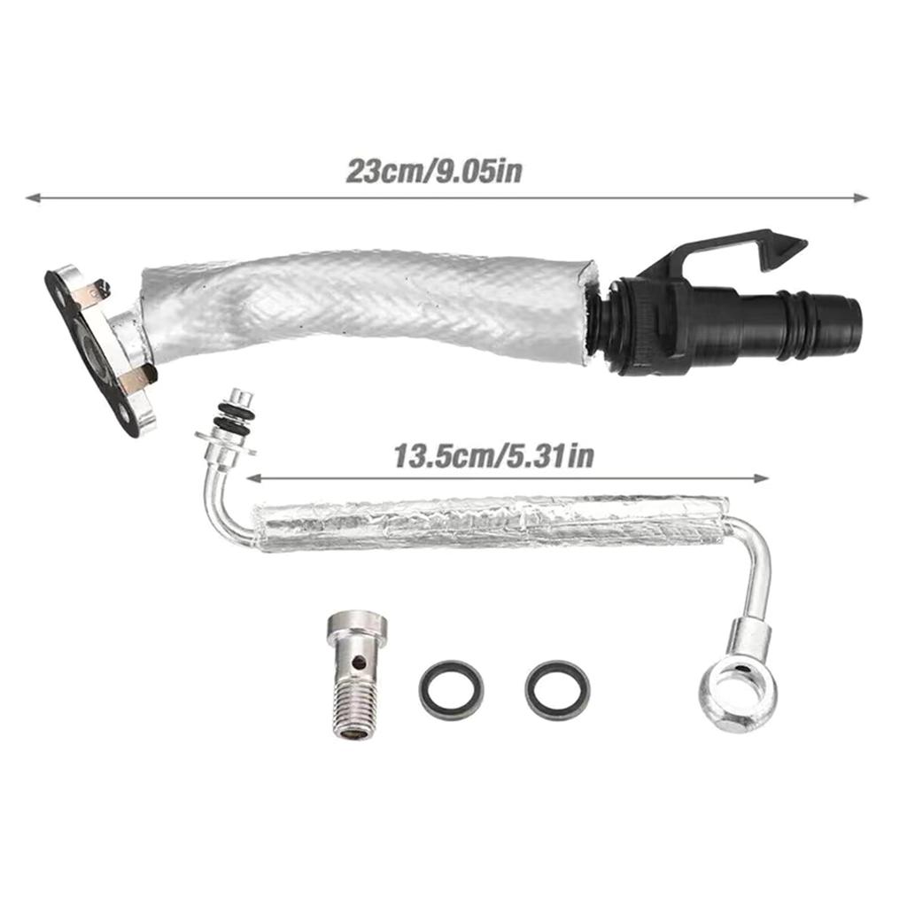 Durable Oil Return Drain Pipe Tube & Oil Feed Pipe Compatible for 55587854 55592600 Enhanced Efficiency, Smooth Oil Flow