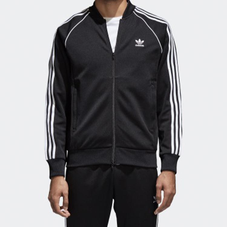 adidas SST Track Jacket Black/White Men Streetwear CW1256