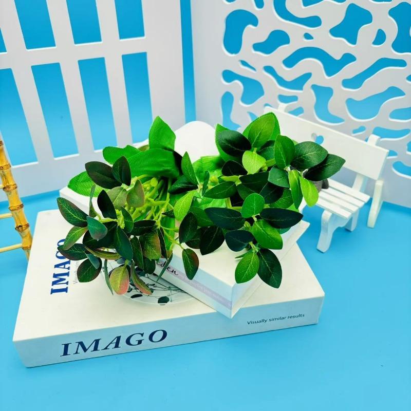 Artificial Green Plant Bonsai Plastic Plants Home Indoor Living Room Coffee Table Green Leaf Potted Plants Balcony