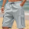 Summer Loose Multi-pocket Tooling Shorts Men's Squat Sports and Leisure Five-point Pants Men's