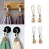 2 PCS Woven Rope Metal Storage Clip Multifunctional Wear-resistant Bathroom Towel Clip Space Saving No-Drill Hanging Clip