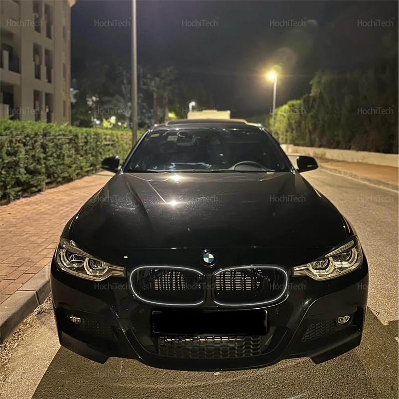 LED Light Front Bumper Racing Grille Grill For BMW 3 Series F30 F31 320i 330i 335i 2012-2019 1 Pair Gloss Black Kidney Grills