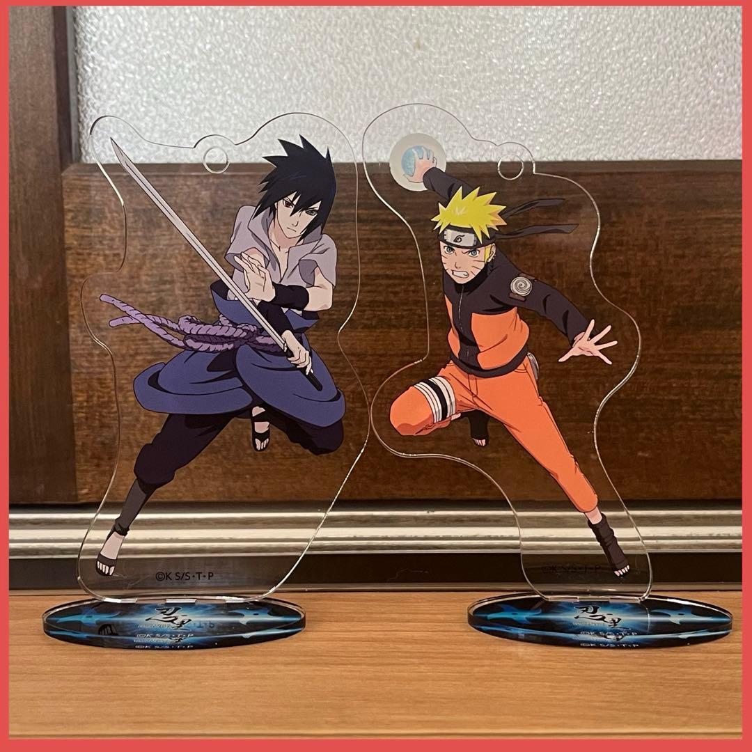 Used Sasuke Uchiha Naruto Uzumaki Nijigennomori Shinsato Acrylic Stand NARUTO