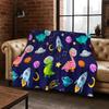 Safari Friends Print Blanket Reversible Flannel Throw for Animal Lovers AllSeason Comfort Wild Adventure Gift