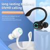 Bluetooth 5.2 Business Earphone Wireless Single Headphone with Mic Mini Ear Hook HiFi Stereo Music Earbud for Cellphone Car Call