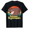 Become Ungovernable Funny Baby Hippo Moo Deng Lovely Tshirt Humorous Animal Lover Saying Tee Cute Hippopotamus Graphic Y2k Top