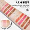 MLSMILE Contour & Highlight Stick Set: Concealer, Blush, Sculpting Shadow, Under-Eye Pen, Matte.