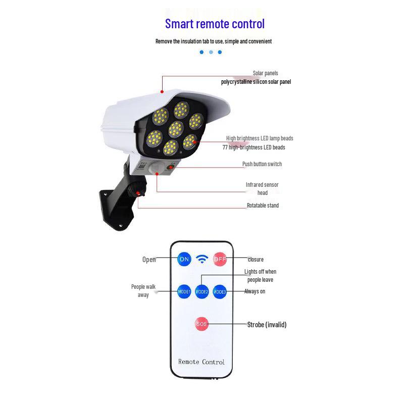 Smart Solar-Powered Outdoor Garden Lights with Motion Detection and Camera Design