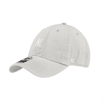 47 BRAND Hat Ball Cap NY Small Logo B-BSRNR17GWS-GYB