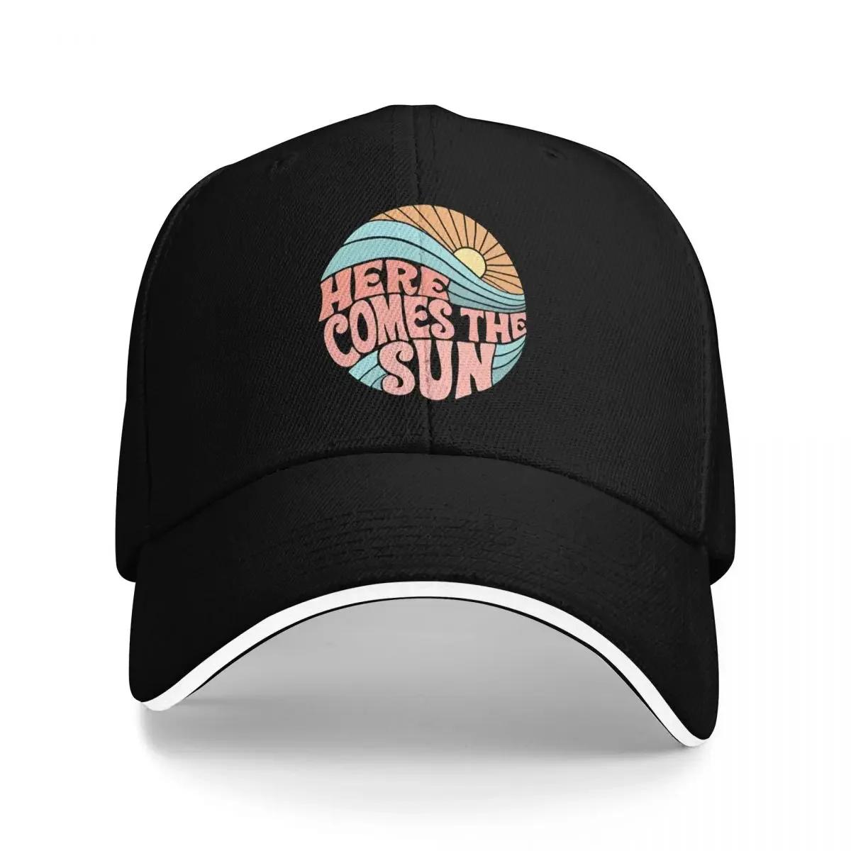 

Groovy Here Comes The Sun Durable for All Seasons Golf Hat Caps For Unisex Men s Baseball Cap One Size