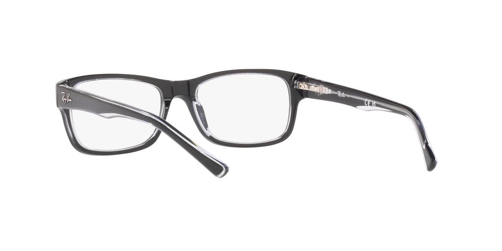 Prescription Eyewear Frames RX5268 2034 Black on Transparent 52 Ray-Ban