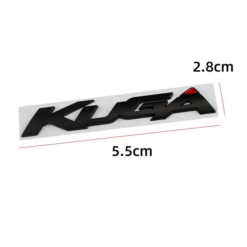 1Pc 3D Metal Badge Letter Car Tail Rear Trunk Emblem Sticker Decoration For KUGA Logo Car Accessories