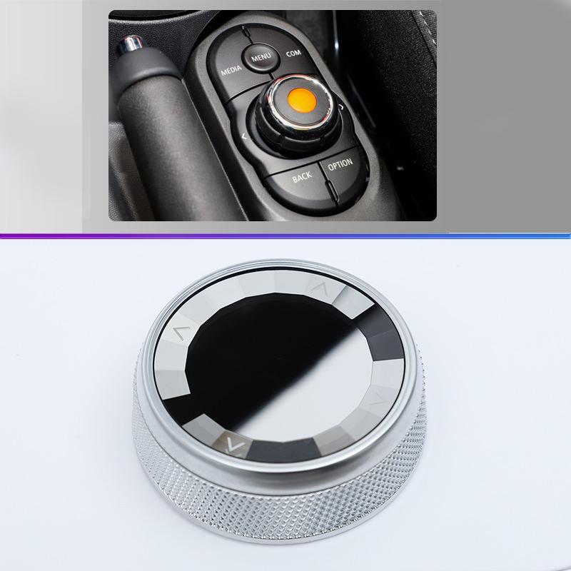 For Mini Cooper F54 F55 F56 F57 F60 Countryman Crystal Multimedia Knob Button Cover Stickers Decorative Accessories