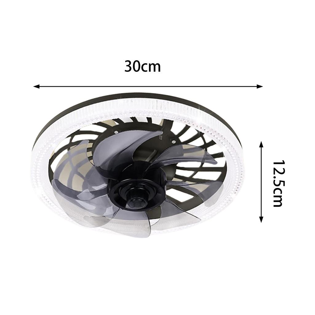 12palcový stropní ventilátor s dálkovým světlem 4 nastavitelné rychlosti větru Tichý ventilátor 3 nastavitelná lampa pro kancelářskou domácí jídelnu