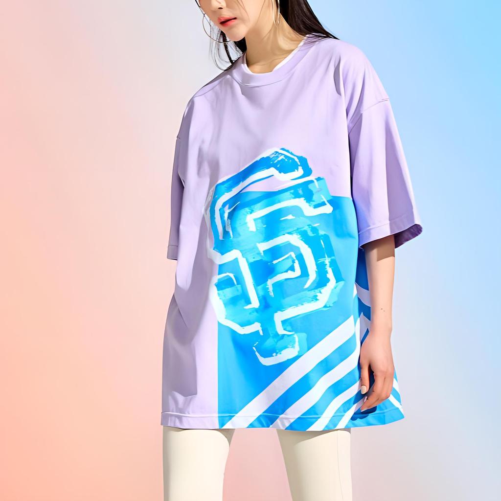 New MLB T Shirt Unisex Light Purple 3ATSL0433-14LDL