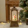Christmas decorations Christmas crystal ball music box carved square lamp ornaments Christmas lights