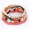 2018  Fashion Jewelry Bohemian Multilayer Beads Bracelets & Bangles for Women Elastic Strand Bracelets Woman