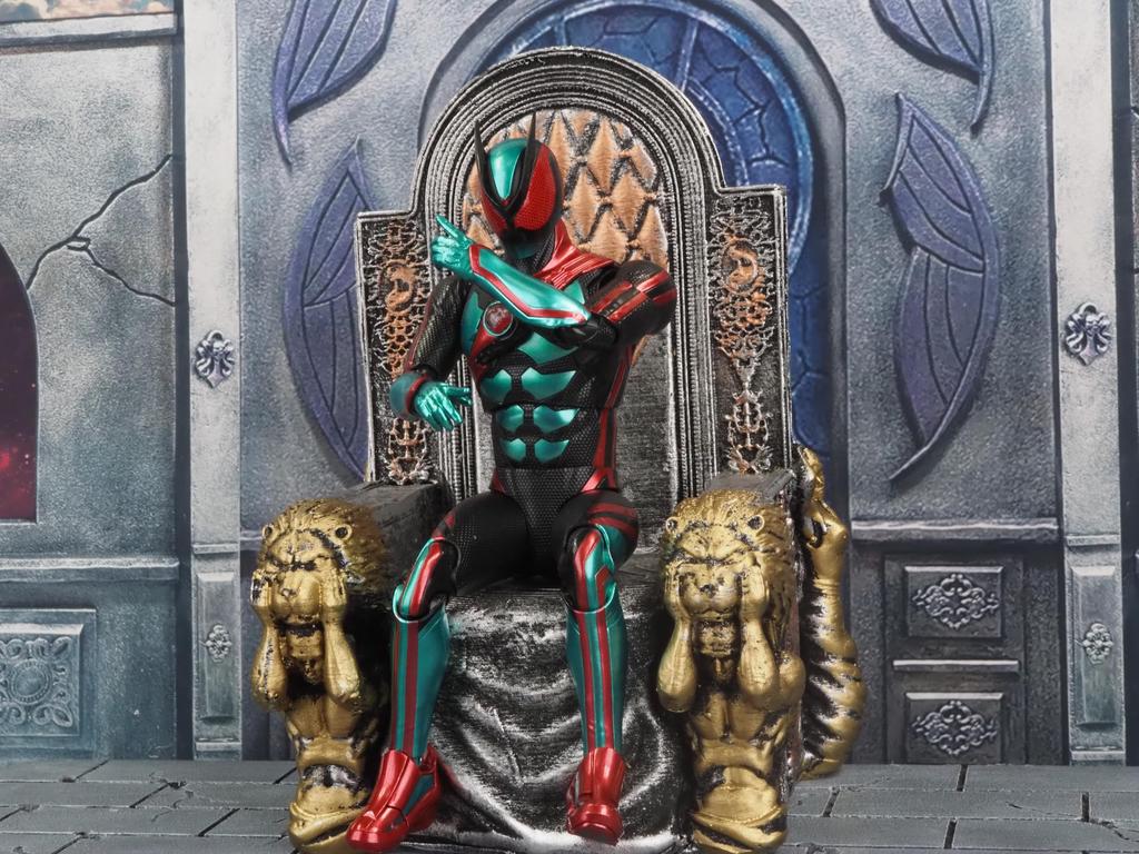 In drei Maßstabsfiguren Thron Tempel Diorama Miniatur Hintergrund Display Fotografie Gute Anweisungen 1/12 (Thron)