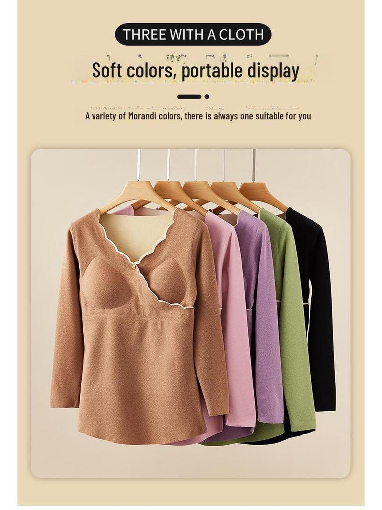 Umstandspflege Herbst/Winter Anzug mit Brustpolstern & Deutscher Samt Warme Unterwäsche