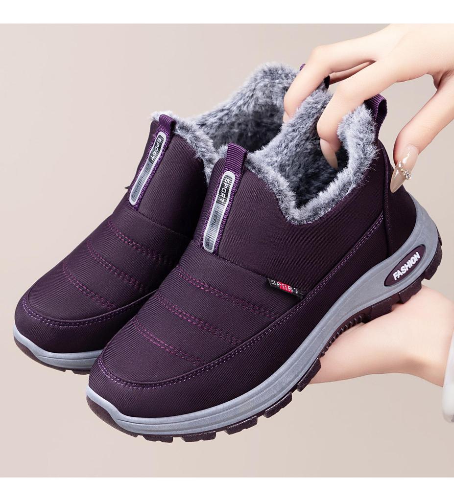 Women's Thickened Low-Cut Snow Boots - Versatile Style, Warm Cotton Short Boots