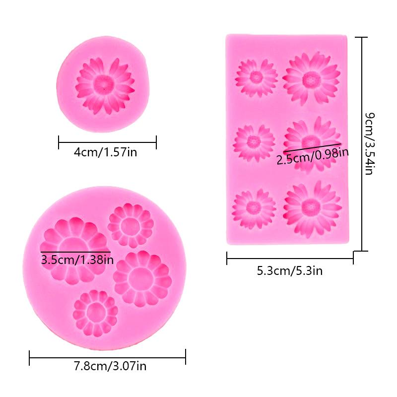3D Gänseblümchen Silikon Kerzenform Aromatherapie Seifenform Für Kerzenherstellungs-Set DIY Blume Handgemachte Kerzen Tonform