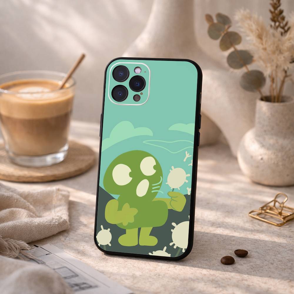 Bfdi Battle For Dream Island Handyhülle Für iPhone17,16,15,14,13,12Plus,Pro Max,XS,5G Weiche Silikon Schwarze Hülle