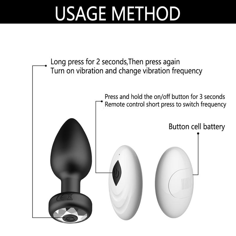 1 pc anal vibrator,wireless remote control butt plug male prostate massager,vaginal masturbator adult sex toys female male gay