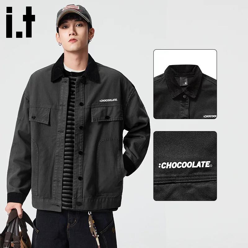 :CHOCOOLATEit Men s Loose Fit Barn Workwear Jacket 4XL